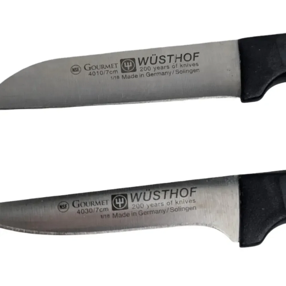 Wüsthof Gourmet Solingen German Steel Double Riveted 2Pc Paring Knife Set 2.75